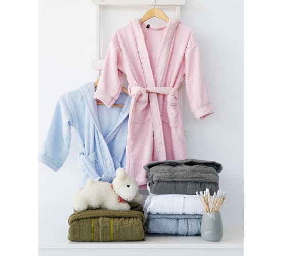 Βρεφικό Μπουρνούζι με Κουκούλα & Ρέλι Yuhu 4-6 ετών Άσπρο