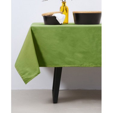 Μονόχρωμο Τραπεζομάντηλο Elsa Panama σε 7 Αποχρώσεις 8 ατόμων (140x220cm) Πράσινο