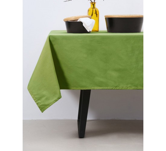 Μονόχρωμο Τραπεζομάντηλο Elsa Panama σε 7 Αποχρώσεις 8 ατόμων (140x220cm) Πράσινο