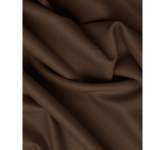 Έτοιμη Ραμμένη Ζακάρ Κουρτίνα Cell σε 7 Αποχρώσεις Φαρδύ Φύλλο (270x270cm) Καφέ