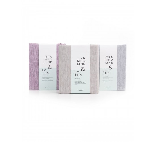 Microsilk Παπλωματοθήκη Διπλής Όψης Lotus Trampoline σε 3 Αποχρώσεις Super Υπέρδιπλη (240x260cm) Μελιτζανί