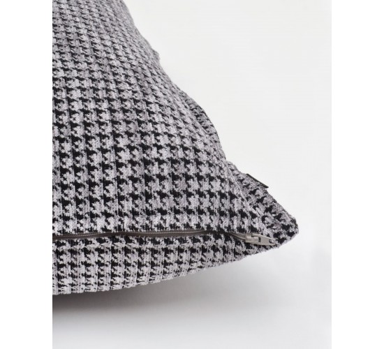 Σενίλ Διακοσμητική Oxford Μαξιλαροθήκη Ramnus σε 4 Αποχρώσεις 30x45 2cm Ανθρακί