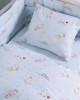 Βαμβακερή Παιδική Επριμέ Μαξιλαροθήκη Cherry Hippo σε 2 Αποχρώσεις 50x70cm 50x70cm Άκουα