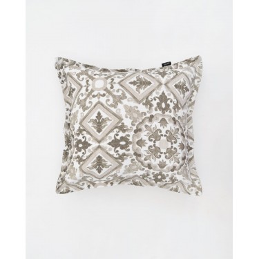 Διακοσμητική Μαξιλαροθήκη Arabesque Σχέδιο Molise 40x40cm 40x40cm Γκρι
