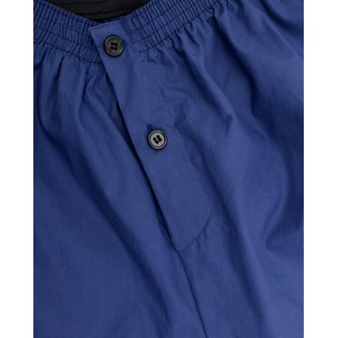 Βαμβακοσατέν Μονόχρωμη Ανδρική Πιτζάμα Constanza Medium Μπλε Raf