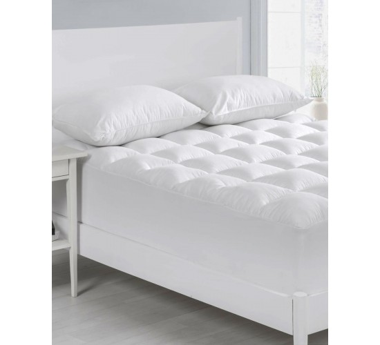 Microsilk Ανάγλυφο Ανώστρωμα Bodas Διπλή (140x200 5cm) Άσπρο