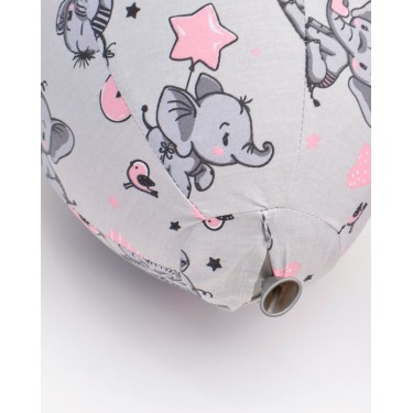Βαμβακερή Θήκη Μπαλονόμπαλας Elephants & Balloons σε 4 Αποχρώσεις One Size (26cm) Γκρι