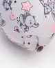 Βαμβακερή Θήκη Μπαλονόμπαλας Elephants & Balloons σε 4 Αποχρώσεις One Size (26cm) Γκρι