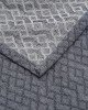 3D Ζακάρ Κουβερλί Κουβέρτα Γεωμετρικό Pattern Augerinos Super Υπέρδιπλη (260x280cm) Ανθρακί