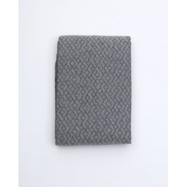 3D Ζακάρ Κουβερλί Κουβέρτα Γεωμετρικό Pattern Augerinos Super Υπέρδιπλη (260x280cm) Ανθρακί