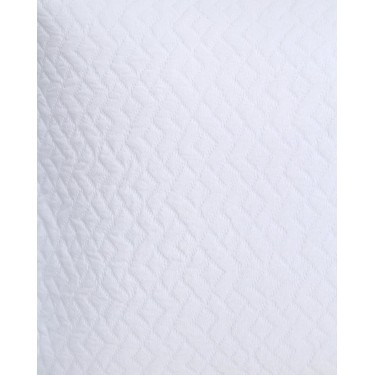 3D Ζακάρ Oxford Μαξιλαροθήκη Γεωμετρικό Pattern Augerinos σε 6 Αποχρώσεις 45x45 5cm Άσπρο