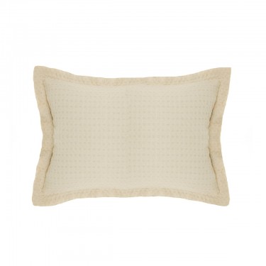 3D Βαμβακερή Πικέ Oxford Μαξιλαροθήκη Videl σε 8 Αποχρώσεις 50x70 5cm Σοκολά