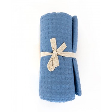 3D Βαμβακερή Πικέ Oxford Μαξιλαροθήκη Videl σε 8 Αποχρώσεις 50x70 5cm Μπλε Raf