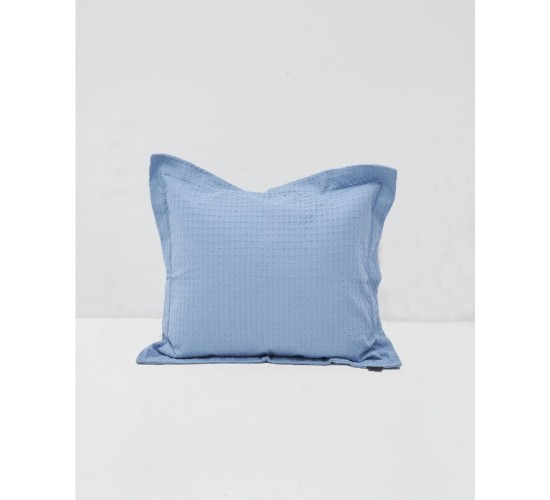 3D Βαμβακερή Πικέ Oxford Μαξιλαροθήκη Videl σε 8 Αποχρώσεις 45x45 5cm Μπλε Raf