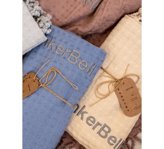 3D Βαμβακερή Πικέ Πετσέτα Παρεό Pereira 90x160cm σε 7 Αποχρώσεις Παρεό | 90x160cm Γκρι