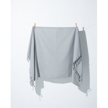 3D Βαμβακερή Πικέ Πετσέτα Παρεό Pereira 90x160cm σε 7 Αποχρώσεις Παρεό | 90x160cm Γκρι