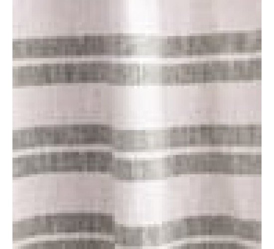 Βαμβακερή Έτοιμη Ραμμένη Κουρτίνα με Μαύρη Φάσα & Κρίκους Damian 180x260cm Στενό Φύλλο (180x260cm) Πούδρα