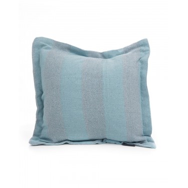 Βαμβακερή Oxford Blue Indigo Μαξιλαροθήκη Καναπέ Δαπέδου Soren 45x45 3cm Blue Indigo