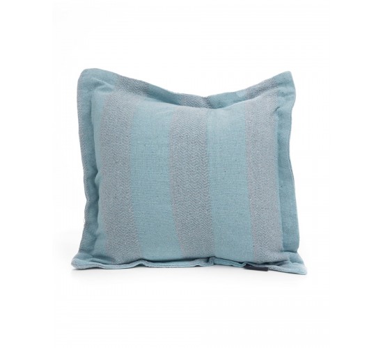 Βαμβακερή Oxford Blue Indigo Μαξιλαροθήκη Καναπέ Δαπέδου Soren 45x45 3cm Blue Indigo