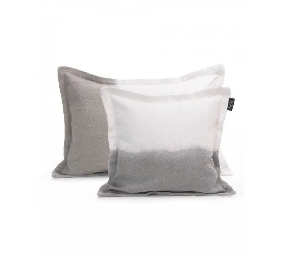 Βαμβακερή Oxford Μαξιλαροθήκη με Φάσα Pluton 50x70 3cm 50x70 3cm Εκρού Γκρι Βαμβακερή Oxford Μαξιλαροθήκη με Φάσα Pluton 50x70 3cm 50x70 3cm Εκρού Γκρι