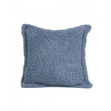 Διακοσμητική μαξιλαροθήκη Parnasos διπλής όψης 40x40cm Εκρού Μπλε