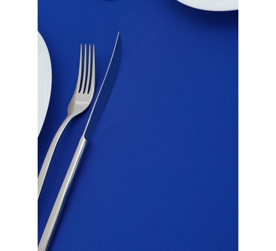 Μονόχρωμο Τραπεζομάντηλο Monaco σε 14 Αποχρώσεις. 4 ατόμων (140x140cm) Μπλε Royal