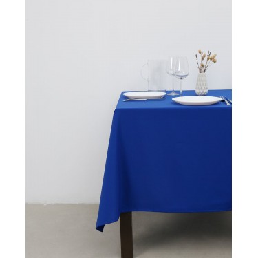 Μονόχρωμο Τραπεζομάντηλο Monaco σε 14 Αποχρώσεις. 4 ατόμων (140x140cm) Μπλε Royal