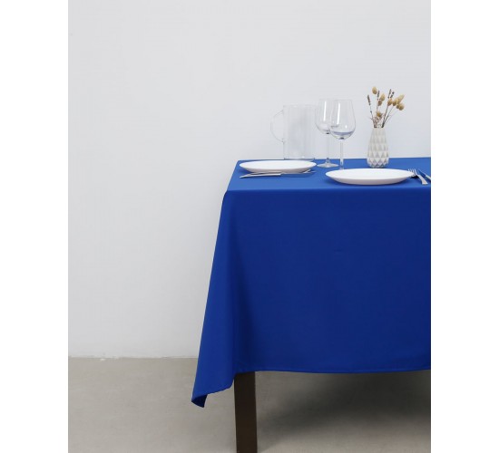 Μονόχρωμο Τραπεζομάντηλο Monaco σε 14 Αποχρώσεις. 4 ατόμων (140x140cm) Μπλε Royal