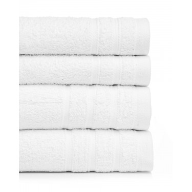 Βαμβακερή Λευκή Ξενοδοχειακή Πετσέτα Charm 500gsm Χειρός | 30x45cm Άσπρο