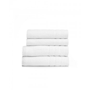 Βαμβακερή Λευκή Ξενοδοχειακή Πετσέτα Charm 500gsm Χειρός | 30x45cm Άσπρο
