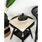 Διακοσμητικό Σατέν Πετσετάκι Madrit 40x40cm σε 6 Αποχρώσεις 40x40cm Εκρού