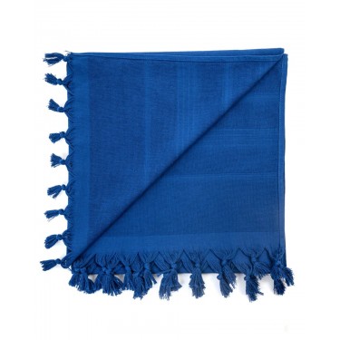 Βαμβακερή Πετσέτα Θαλάσσης Διπλής Όψης με Κρόσσια Klima σε 8 Αποχρώσεις 90x140cm Θαλάσσης | 90x170cm Μπλε Royal