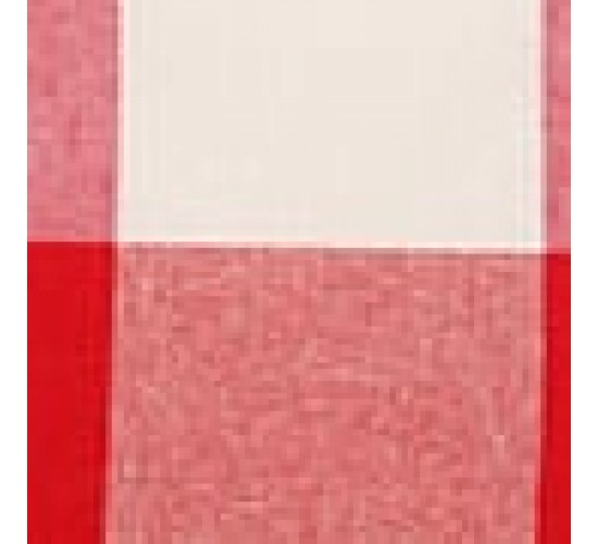 Διακοσμητική θήκη Cabanna με μεγάλο καρώ σχέδιο 35x35cm Κόκκινο