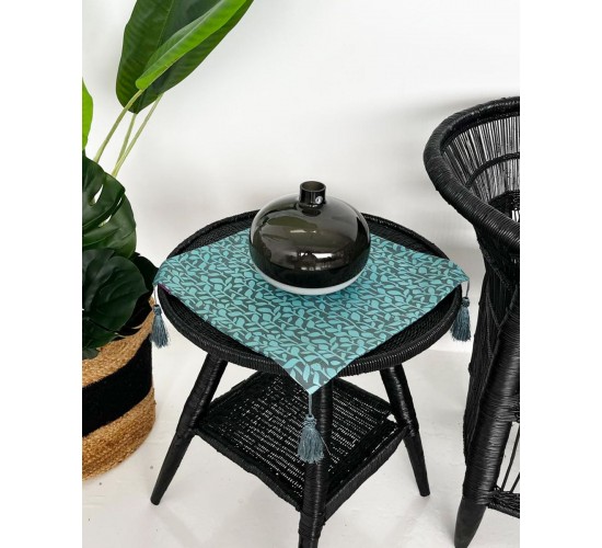 Διακοσμητικό Σατέν Πετσετάκι Barrcelona 40x40cm σε 6 Αποχρώσεις 40x40cm Τιρκουάζ