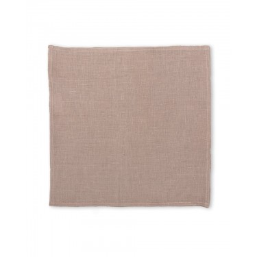 Επαγγελματική Δίγαζη Λινή Πετσέτα Φαγητού Linari 47x47cm σε 4 Αποχρώσεις 47x47cm Σοκολά