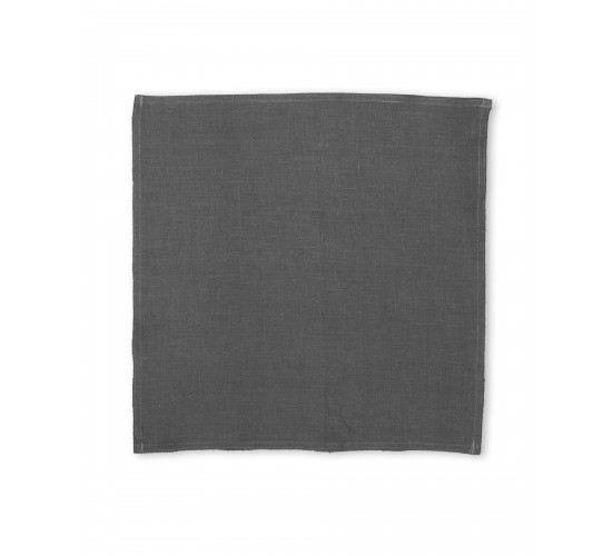 Επαγγελματική Δίγαζη Λινή Πετσέτα Φαγητού Linari 47x47cm σε 4 Αποχρώσεις 47x47cm Ανθρακί