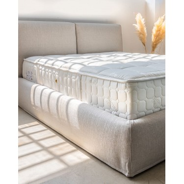 Υπέρδιπλο Κρεβάτι με Κεφαλάρι Elegance 160x200cm Υπέρδιπλη Μπεζ