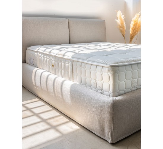 Υπέρδιπλο Κρεβάτι με Κεφαλάρι Elegance 160x200cm Υπέρδιπλη Μπεζ