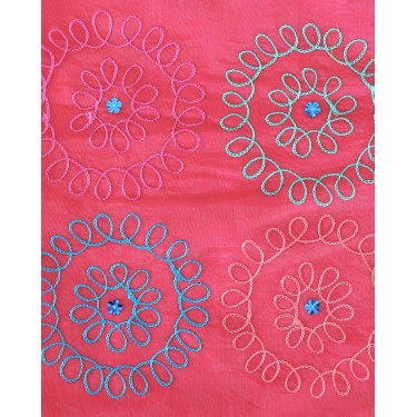 Διακοσμητική Φούξια Μαξιλαροθήκη Ταφτάς Baira 40x40cm 40x40cm Φούξια