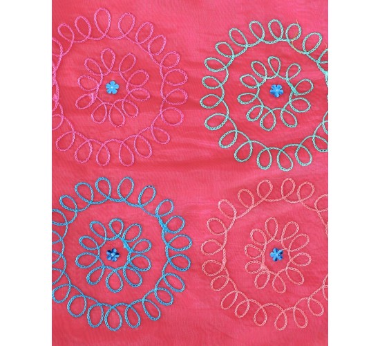 Διακοσμητική Φούξια Μαξιλαροθήκη Ταφτάς Baira 40x40cm 40x40cm Φούξια