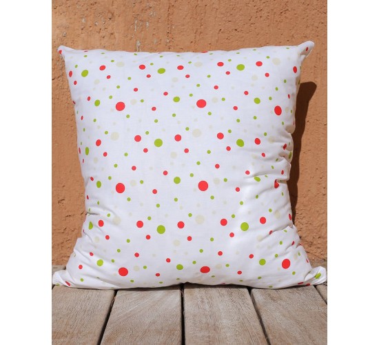 Διακοσμητική Πουά Μαξιλαροθήκη Poua 45x50cm Άσπρο