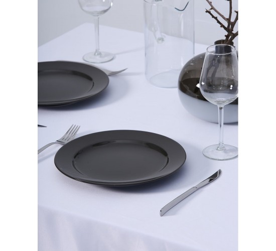 Μονόχρωμο τραπεζομάντηλο Ariel 6 ατόμων | 140x180cm Άσπρο