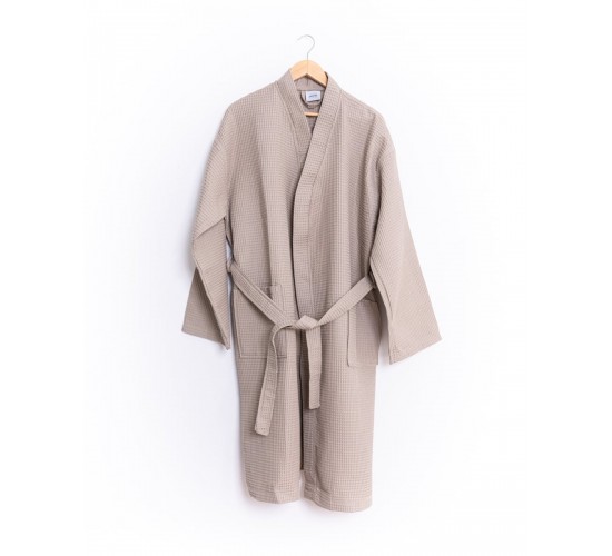 Βαμβακερό Πικέ Μπουρνούζι Osaka Large | XLarge Σοκολά