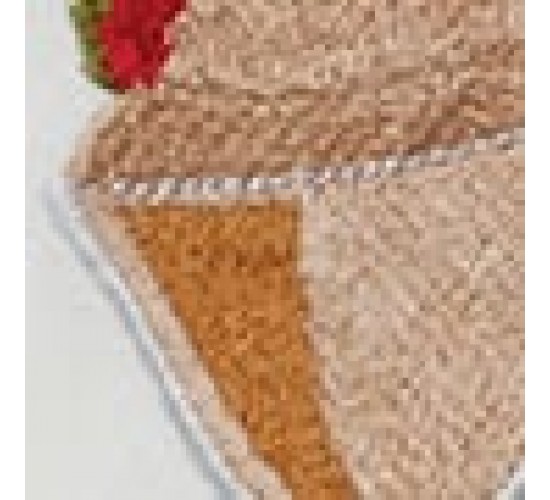 Σετ Πετσέτες Φαγητού 4 τεμ με Κέντημα Παγωτό Ice Cream 40x40cm Εκρού