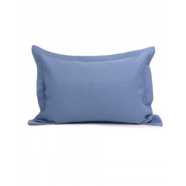 Microsilk Καπιτονέ Μονόχρωμη Oxford Μαξιλαροθήκη Virtuous σε 8 Αποχρώσεις 50x70 5cm 50x70 5cm Μπλε Γκρι