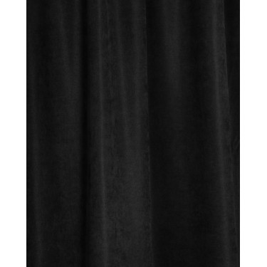 Μονόχρωμο Βελούδινο Ύφασμα Velvet Suede Φ300cm σε 4 Αποχρώσεις Μαύρο