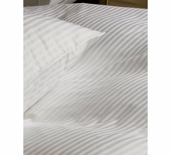 Ξενοδοχειακό Βαμβακοσατέν Σεντόνι Flat με Ρίγα 1cm Sevenstars California King | 300x320cm Άσπρο Ξενοδοχειακό Βαμβακοσατέν Σεντόνι Flat με Ρίγα 1cm Sevenstars California King | 300x320cm Άσπρο