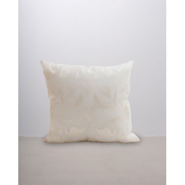Διακοσμητική μαξιλαροθήκη Lima με ζακάρ σχέδιο 40x40cm Εκρού