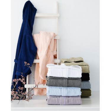 Βαμβακερό Μπουρνούζι με Κουκούλα & Ρέλι Oh Lala Small Μαύρο