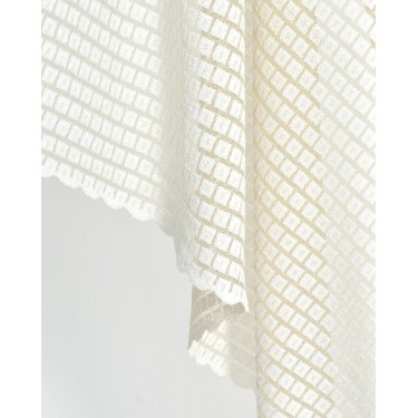 Ύφασμα Δαντέλα με Σχέδιο Pixel Φ280cm Belgium Μπεζ